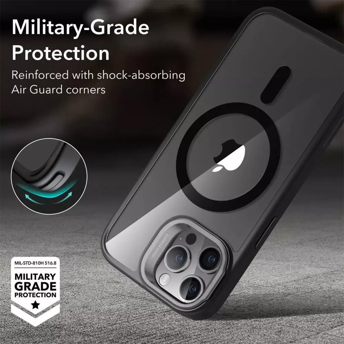 Etui ESR Air Armor do iPhone 15 Pro Max, czarne