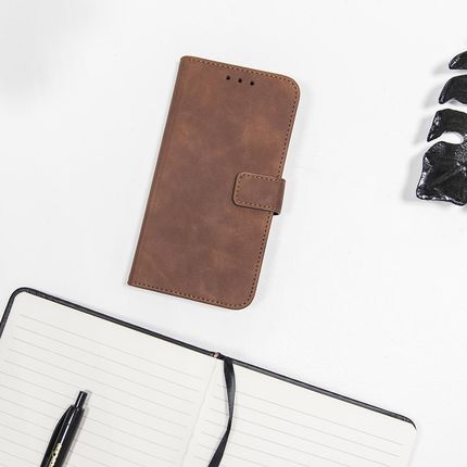 Telforceone Etui Smart Velvet Do Samsung Galaxy A34 5G Brązowe - zdjęcie 2