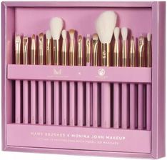 Zdjęcie Manybeauty Zestaw 17 Ekskluzywnych Pędzli Do Makijażu - Poręba