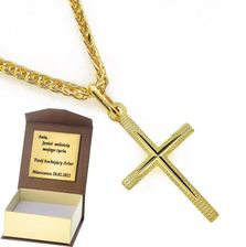 Złoty krzyżyk Próby 585 gr. 0.41