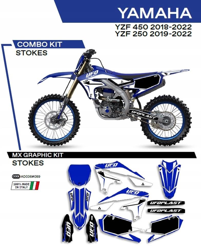 Części motocyklowe Ufo Okleina Yamaha Yzf 250 19-22 450 18-22 Ad036046 ...