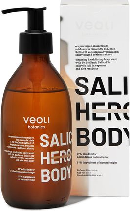 Veoli Botanica Salic Hero Body Oczyszczająco-Złuszczający Żel do Mycia Ciała 280ml