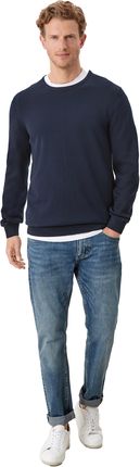 Sweter męski s.Oliver o-neck granatowy - S - zdjęcie 3