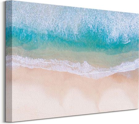 Nice Wall Obraz Na Płótnie Błękitne Fale Plaży 50X40 Cm