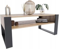 Matkam Ława Stolik Kawowy Kaja 120Cm Artisan-Czarny Loft