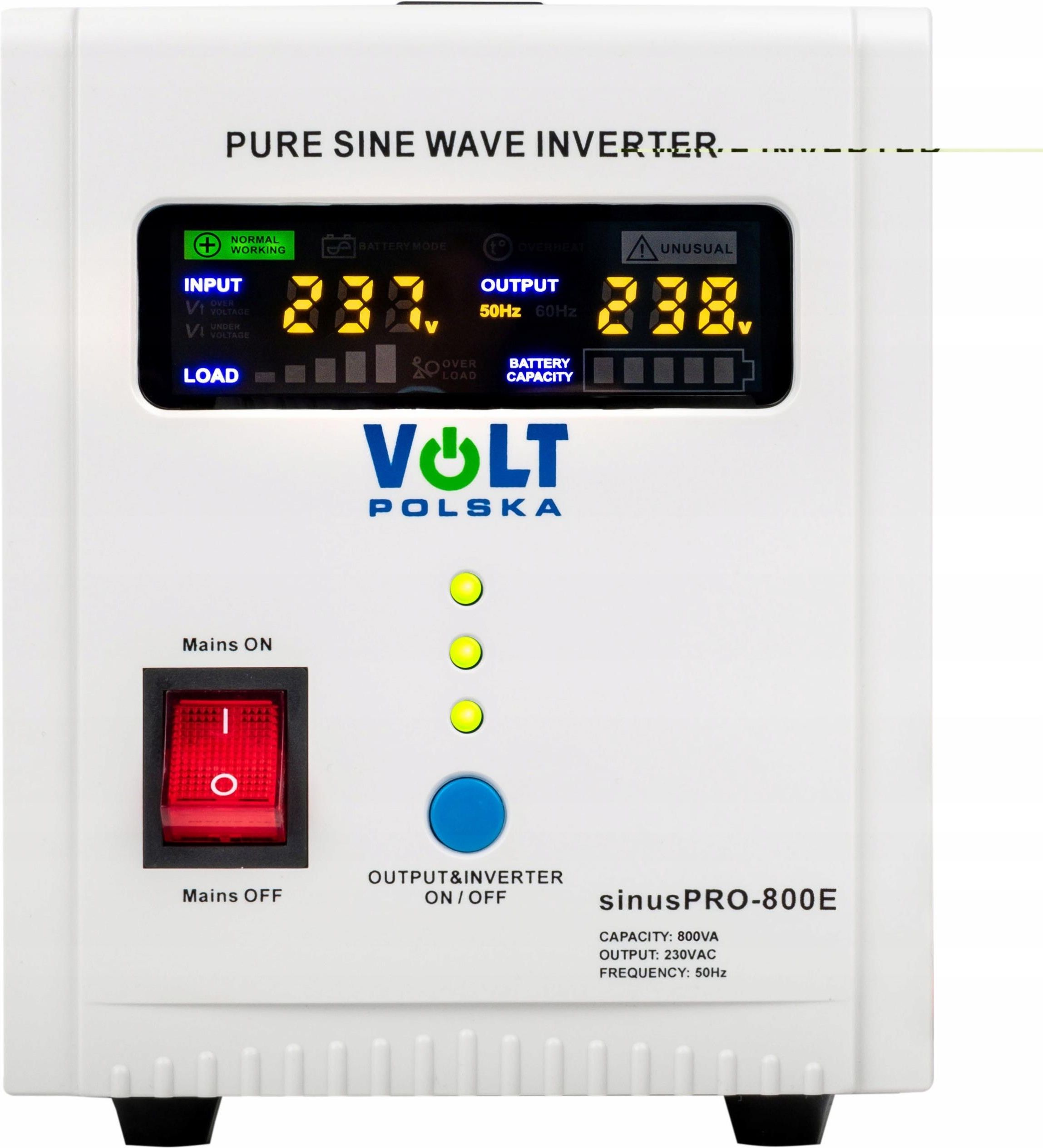 Przetwornica napięcia Volt Awaryjne Zasilanie Ups Pieca Co Pompy 800W 12V E Opinie i ceny na