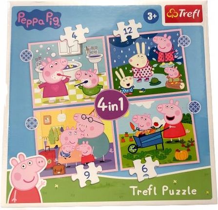 Trefl Puzzle 4w1 Świnka Peppa 91895
