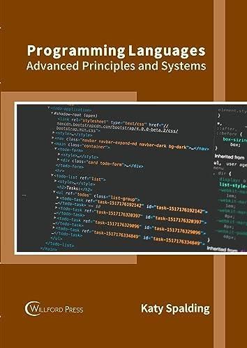 Programming Languages: Advanced Principles and Systems - Literatura ...