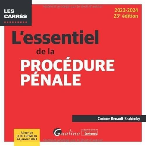 l-essentiel-de-la-proc-dure-p-nale-23-me-dition-literatura
