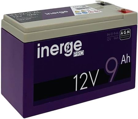Akumulator AGM 12V 9Ah INERGE PRO