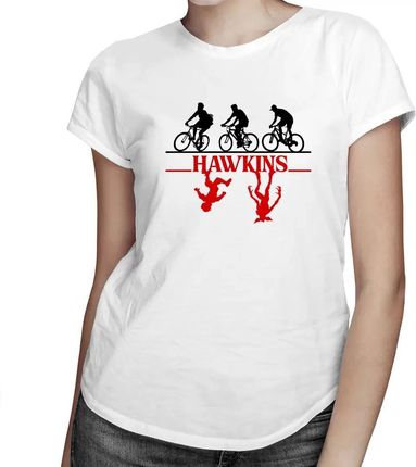 Hawkins - damska koszulka z motywem serialu Stranger Things