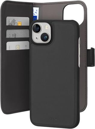 Puro Wallet Detachable Etui 2W1 Iphone 15 Plus Czarny