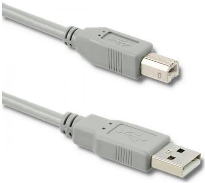 Qoltec USB 2.0 A męski B męski  0.19m