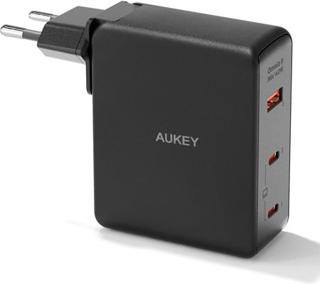 Ładowarka sieciowa Aukey GaN, 2x USB-C, USB-A, QC, PD 140W (PA-B7O)