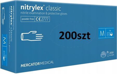 Mercator Medical Rękawice Nitrylowe Nitrylex Classic S 200szt.