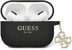Zdjęcie Guess Etui Liquid Silicone Glitter Triangle Charm do Apple AirPods Pro 2 gen Czarny - Torzym