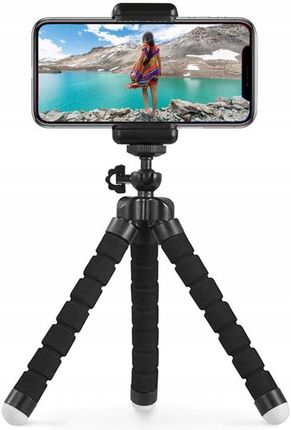 Retoo Czarny Elastyczny Uchwyt Na Telefon Selfie Statyw