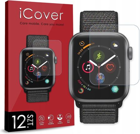 Icover 12Szt Szkło Hybrydowe Do Apple Watch 4 40Mm