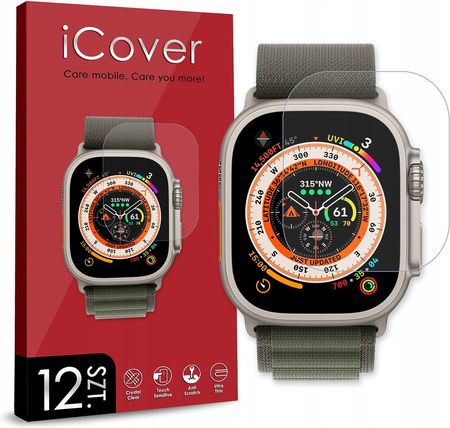Icover 12Szt Szkło Hybrydowe Do Apple Watch Ultra 49Mm