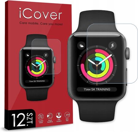 Icover 12Szt Szkło Hybrydowe Do Apple Watch Series 3