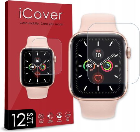 Icover 12Szt Szkło Hybrydowe Do Apple Watch 5 44Mm