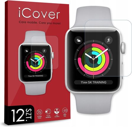 Icover 12Szt Szkło Hybrydowe Do Apple Watch Series 3 42Mm