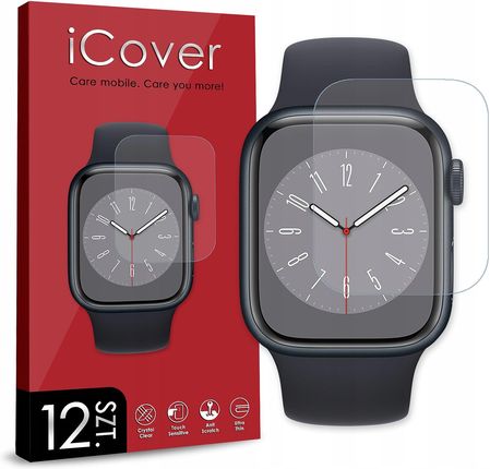 Icover 12Szt Szkło Hybrydowe Do Apple Watch Series 8 45Mm