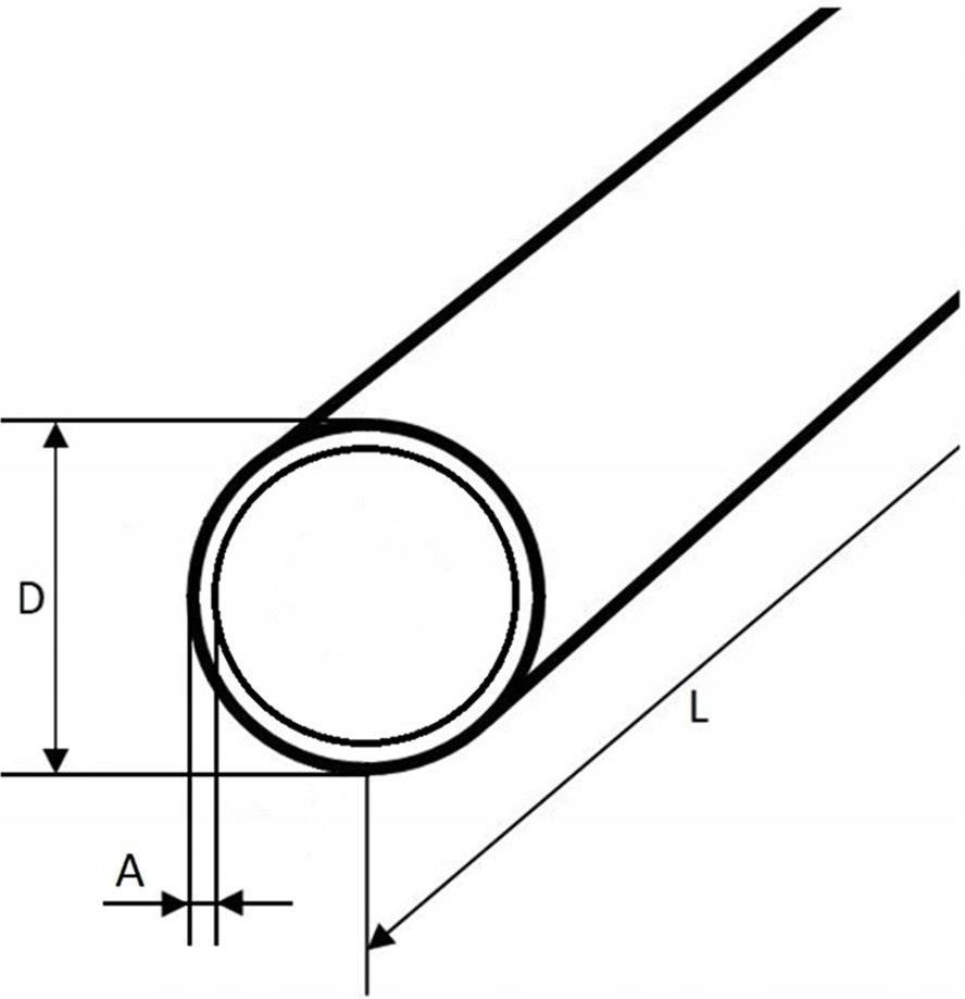 Materiały konstrukcyjne Rura Nierdzewna 17 2X2 1000Mm Aisi 304 Surowa