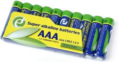 Zdjęcie Gembird Baterie AAA LR3 Super Alkaline (10 szt.) (EGBAAAASA01) - Świdnica