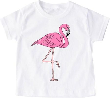 koszulka dla dziewczynki z flamingiem