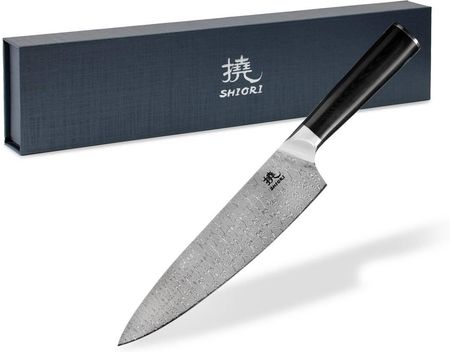 Klasyczny nóż szefa kuchni Shiori Yasashi-sa Sifu - wielowarstwowa stal damasceńska