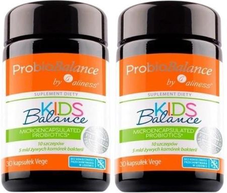 Zestaw 2X Probiobalance Kids Balance 5 Mld. X 30 Vege Kaps. Aliness