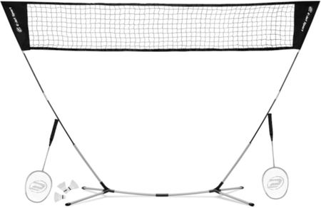 Zestaw do gry w badmintona rakietki + lotki + stojak + siatka + pokrowiec - 72710