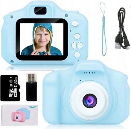 Zeetech Aparat Cyfrowy Dla Dzieci Kamera Gry Karta 32Gb Blue