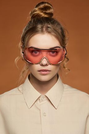 Okulary zerówki z kolorowymi soczewkami
