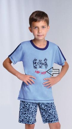 Piżama chłopięca Hip Hop, błękit  (Błękitny, 152)