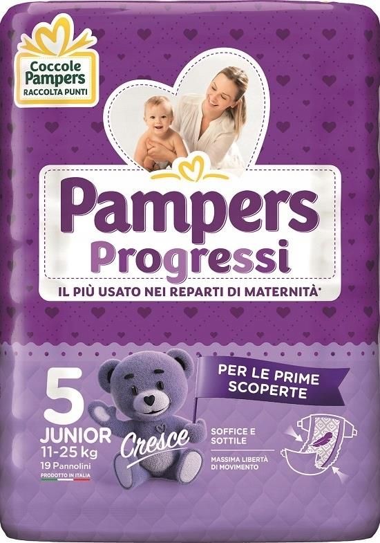 Pampers Progressi Pieluszki 5 Junior 11 25Kg 19szt Pieluszki pampers-progressi-pieluszki-5-junior-11-25kg-19szt-pieluszki