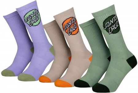 skarpetki SANTA CRUZ - Pop Dot Socks (3 Pack) Assorted (ASSORTED) rozmiar: 4-7