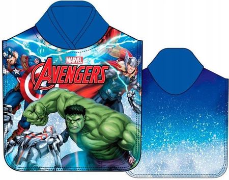 Aymax Avengers Ponczo Poncho Ręcznik Z Kapturem 50X100