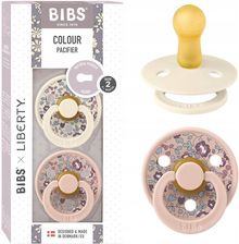 Bibs Liberty Colour Smoczek Uspokajający Kauczuk 2-Pack Eloise Blush S