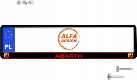 Alfa Design Fiat Abarth Ramki Pod Tablice Rejestracyjne 1szt.
