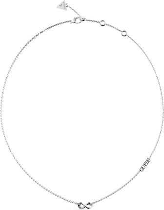 Guess Naszyjnik w kolorze srebrnym z zawieszką kształcie nieskończoności
