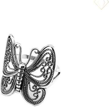 Susetti Srebrny pierścionek w kształcie motyla