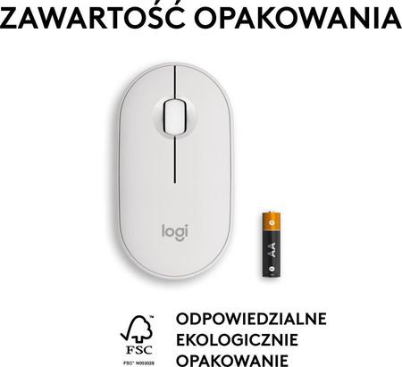 Logitech Pebble Mouse 2 M350s Biały (910007013) - zdjęcie 2