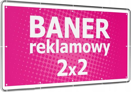 Mocny Baner Reklamowy, Banery, Plandeka 200x200cm