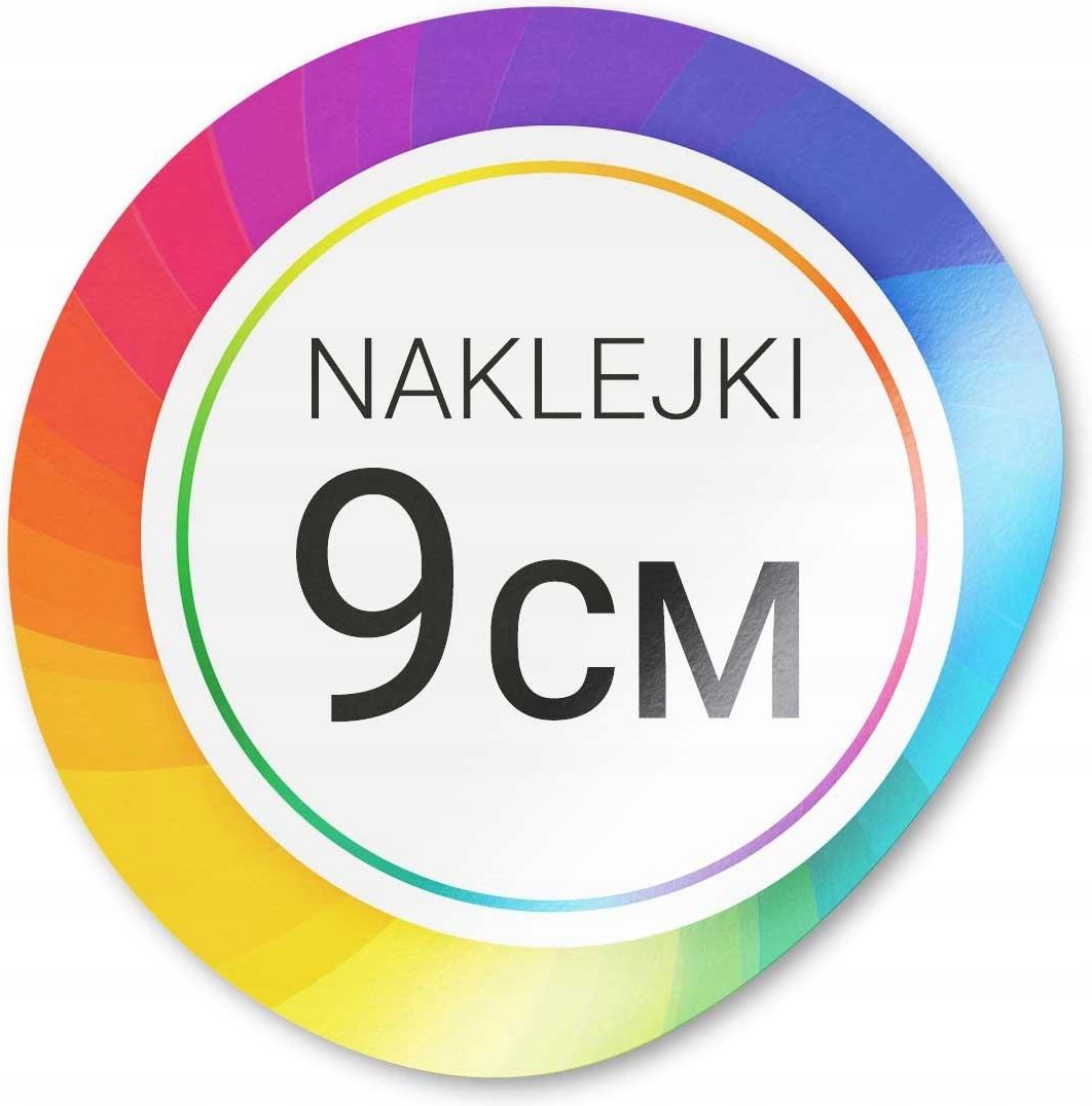 Naklejki Z Logo Etykiety Reklamowe 60szt 90x90mm Ceny I Opinie Ceneopl 0753