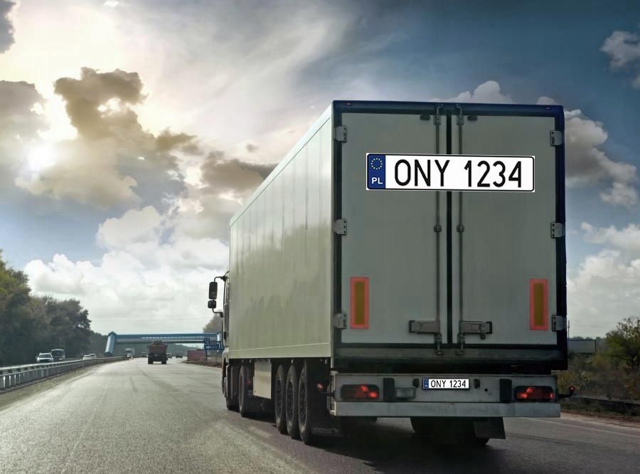Numer Rejestracyjny Na Klapie Wywrotki Naklejka numer rejestracyjny na naczepę - Ceny i opinie - Ceneo.pl