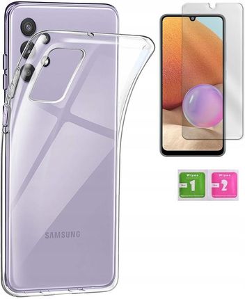 Martech Etui 2Mm Do Samsung Galaxy A32 4G Case Szkło 9H