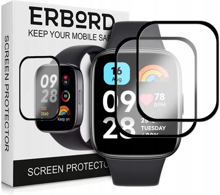 Erbord 2X Szkło Hybrydowe Do Xiaomi Redmi Watch 3 Active