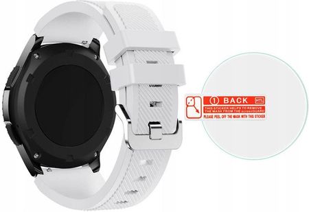 Samsung Biały Pasek Smartwatch Gear S3 Szkło 9H